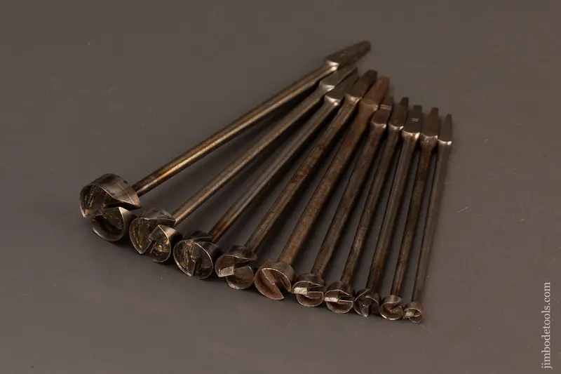 Fine Set Of 10 Benjamin Forstner Patent Auger Bits - 119999 1