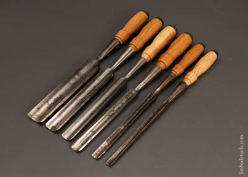 Fine Set Of 6 T.H. Witherby Socket Gouges - 119002 1