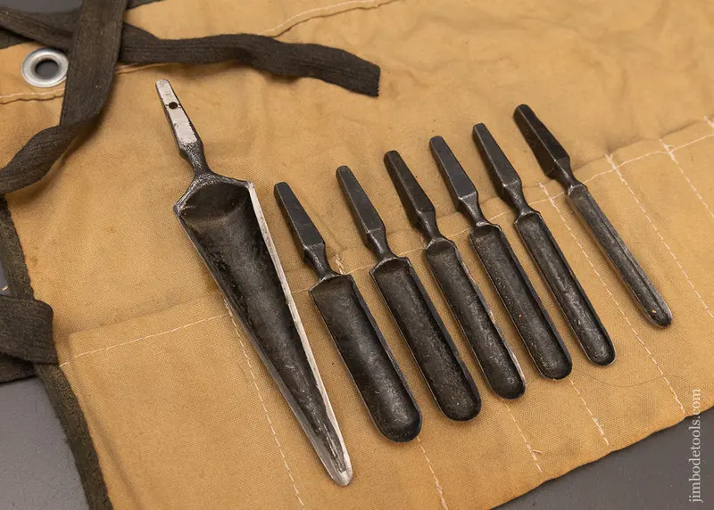 Fine Sharp Set Of 7 Chair Maker’S Spoon Bits - 116989 1