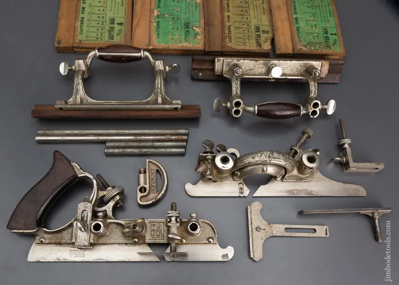Fine Stanley No. 55 Combination Plow Plane With 48 Cutters & 6 Stops Great User - 102351 - As Of Feb 27 1