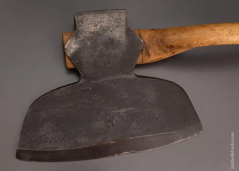 Great Single Bevel Offset Hewing Axe Broad Axe I. Blood English Cast Steel Balston, N.Y. - 101441 1