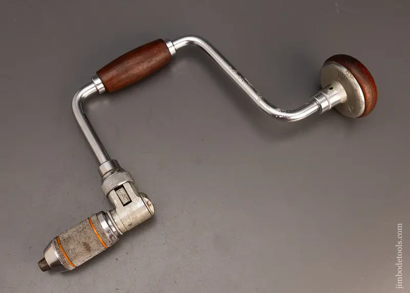 Hefty 12 Inch Stanley No. 923 Bit Brace With Rosewood Handles - 114118 1