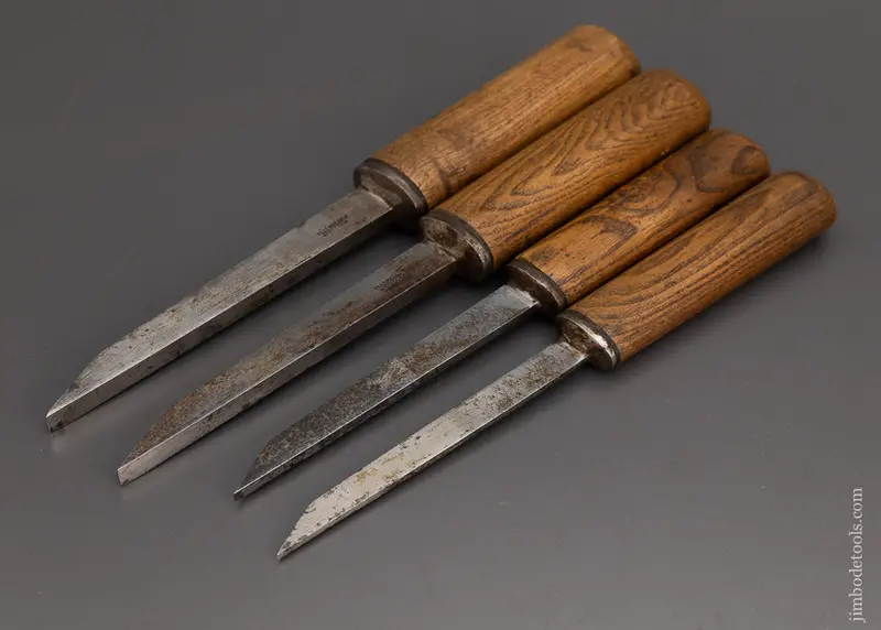 Isaac Greaves Set Of 4 Pig Sticker Mortise Chisels - 101978 1