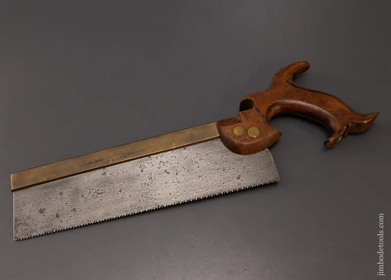 J. Flint Rochester (Ny) Brass Back Carcass Saw - 108431 1