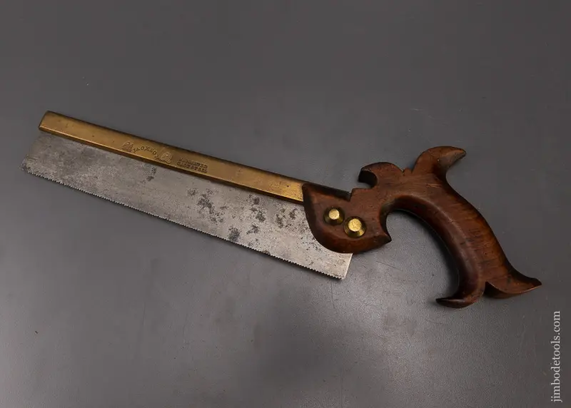 Jackson Double Eagle (Wm. & Co. Monroe, N.Y.) Brass Back Dovetail Saw With Conical Nuts - 108770 1