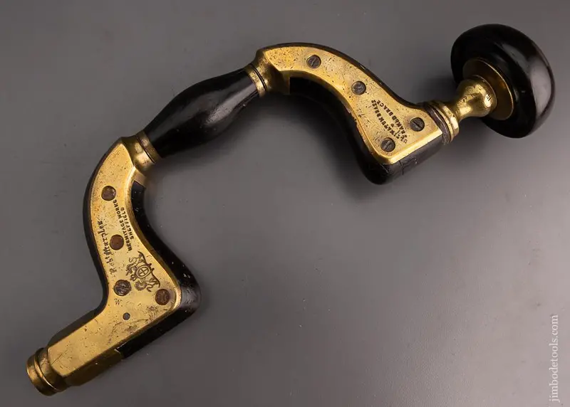 Lovely Rob’T. Marples Ebony & Brass Ultimatum Bit Brace - 101021 1
