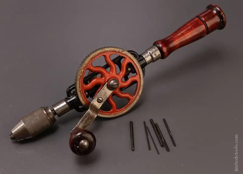Millers Falls No. 2 Egg Beater Hand Drill With 6 Bits - 107286 1