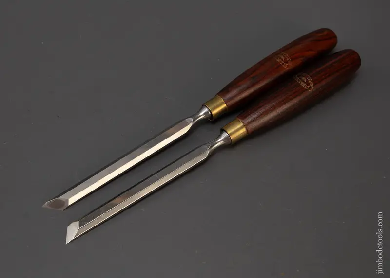 Mine Crown Rosewood Handle Skew Chisel Pair - 109037 1