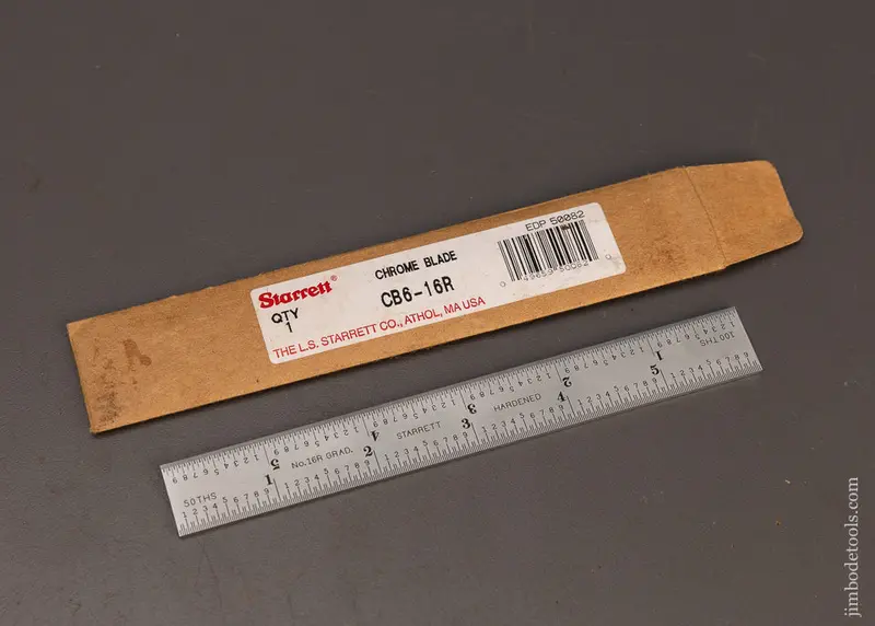 Mint Starrett 6 Inch Scale For Combination Square - 114572 1