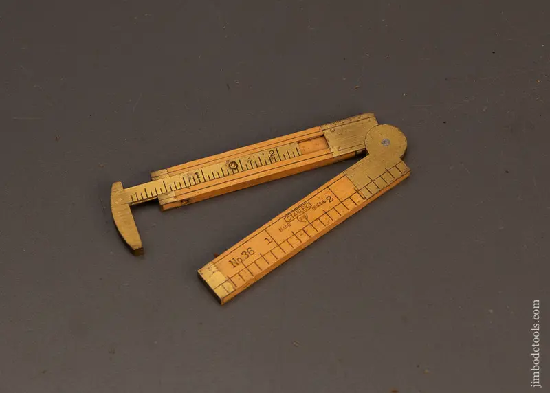 Mint Sweetheart Stanley No. 36 Boxwood Caliper Rule - 118503 1