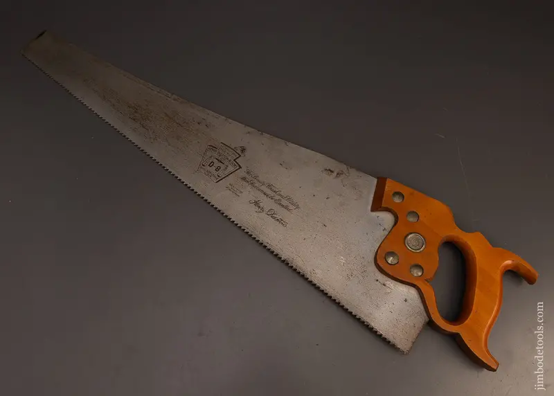 Mint Unused New Old Stock Disston D-8 Rip Hand Saw - 117485 1