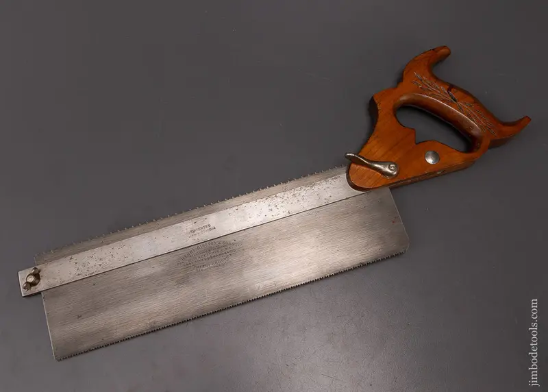 Near Mint Disston No. 14 Dovetail Saw Gauge Saw Smith Patent 1914 - 108565 1
