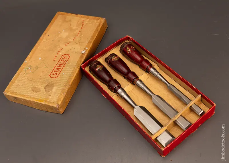 Near Mint In Box Stanley Set Of 750 Chisels - 120374 1