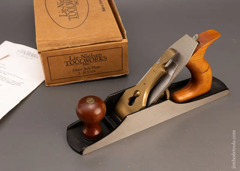 Near Mint In Box Un-Obtainable Lie Nielsen No. 5 1/4 Junior Jack Plane Discontinued - 115142 1
