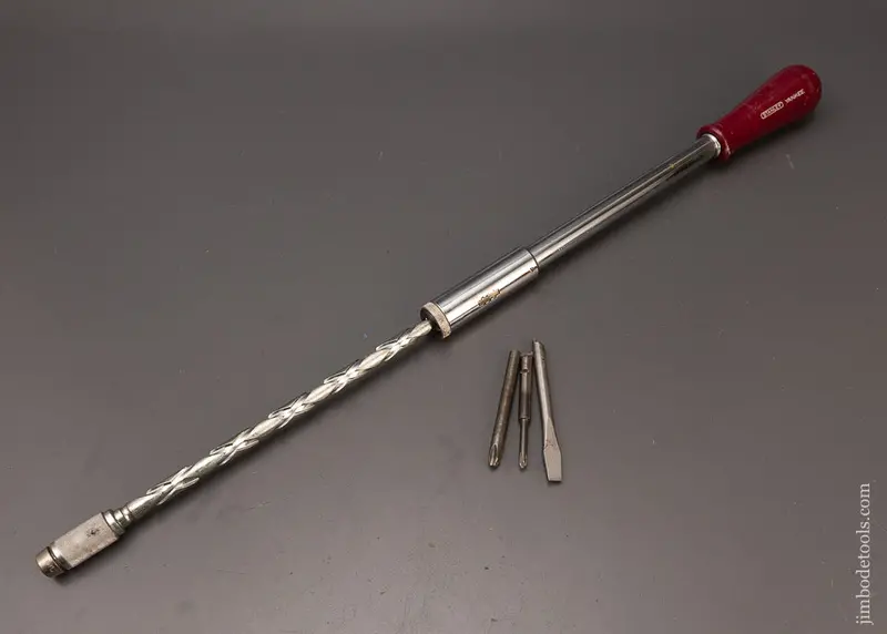 Near Mint Stanley Yankee No. 131A Automatic Screwdriver With 3 Bits - 112076 1