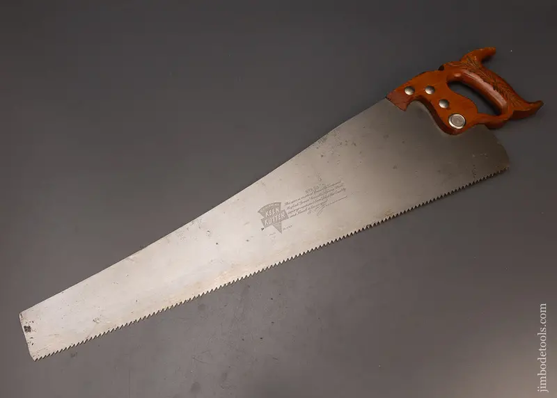 Near New! Keen Kutter Rip Hand Saw - 112578 1