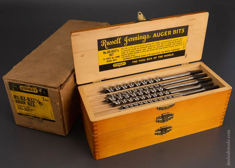 No. Bx-D32 1/2 Russell Jennings Stanley Auger Bits  Mint In Original Box - 104333 1