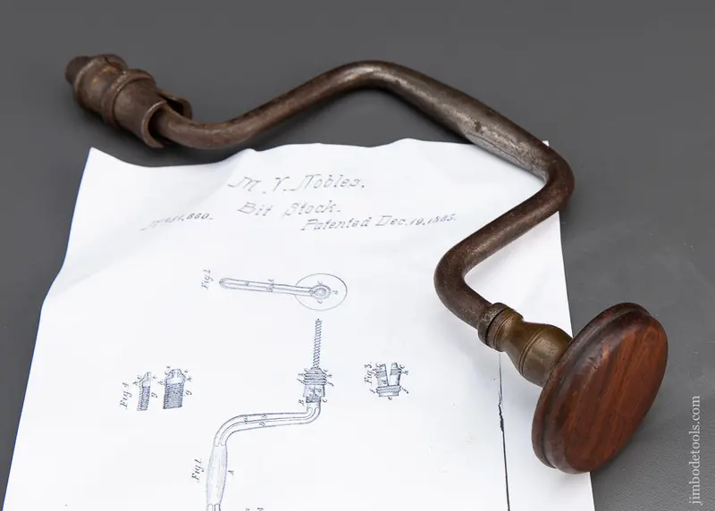 Nobles Patent 1865 Bit Brace -- 93300 1
