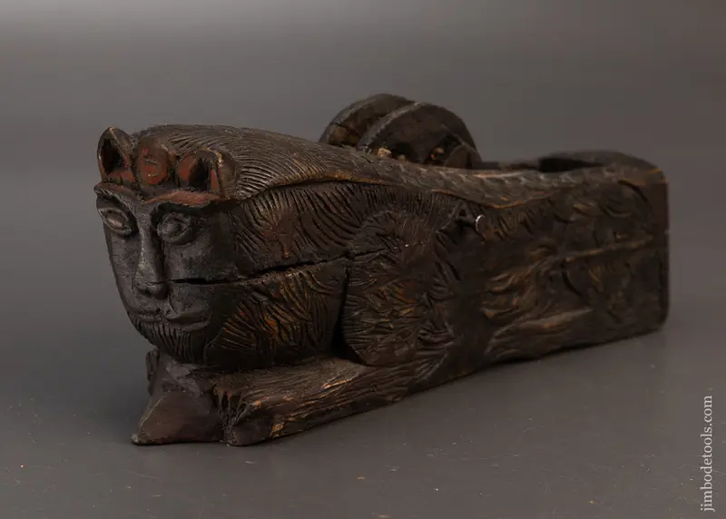Ornately Carved Cat Sumitsubo Japanese Ink Line - 118755 1