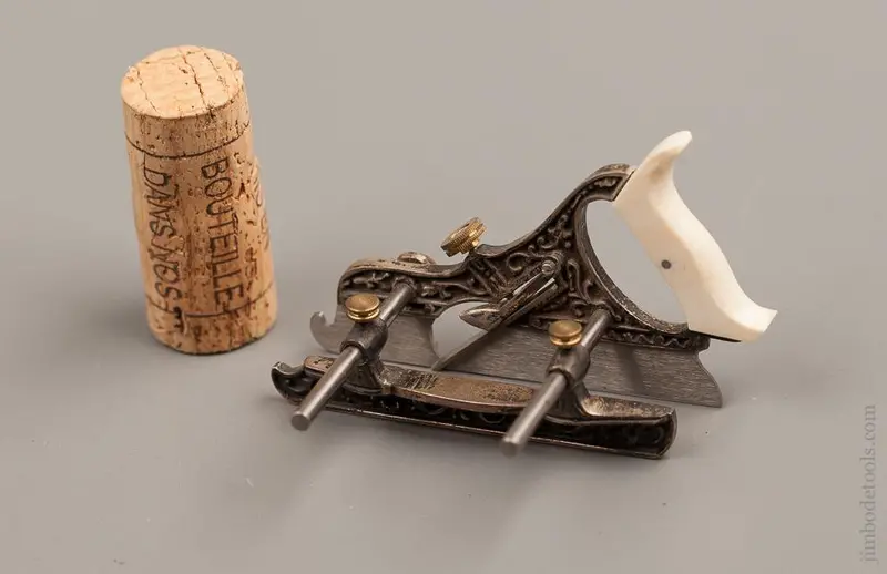 Paul Hamler Miniature Sterling Silver Miller's Patent No. 43 Plow Plane - 77128 1