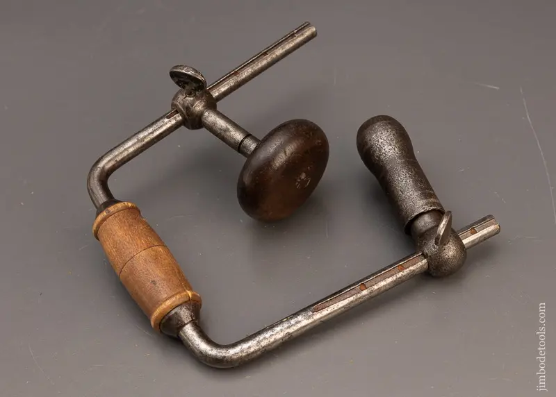 Rare D.F. Sutton 1875 Patent Folding Multi Sweep Bit Brace - 115890 1
