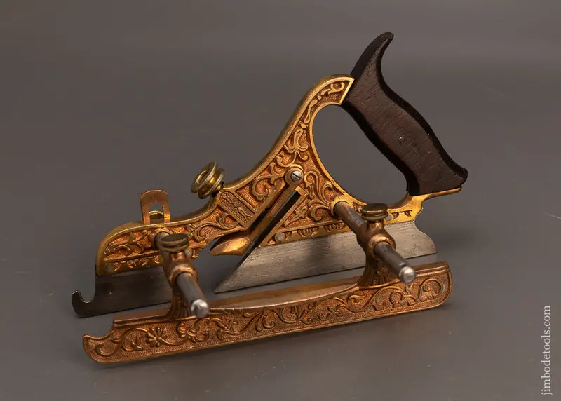 Rare & Fine Stanley Miller’S Patent No. 44 Gunmetal Ornate Plow Plane - 118426 - As Of Dec 13 1