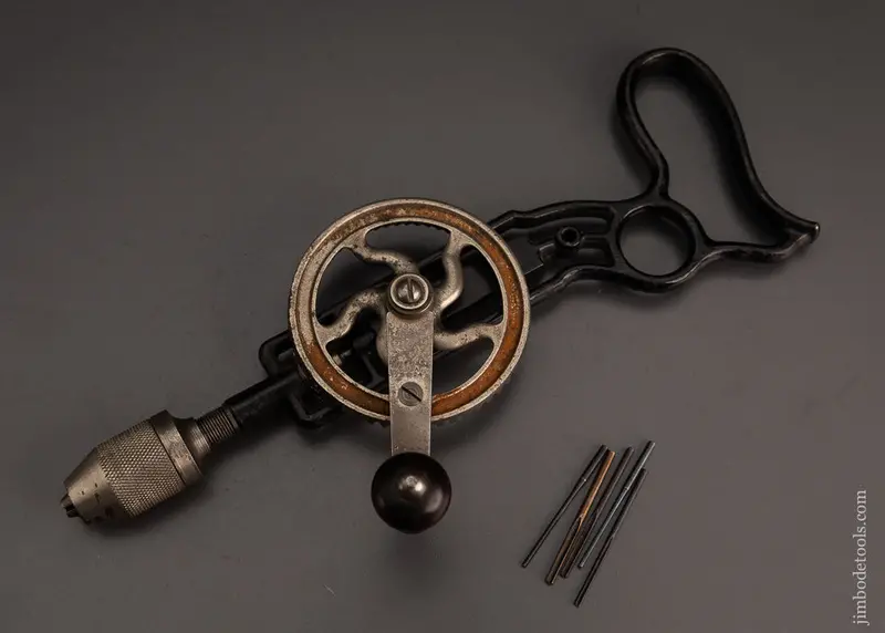 Rare & Fine Stanley No. 610 Sweetheart Pistol Grip Hand Drill -- 103220 1