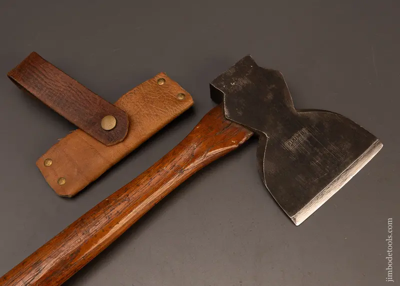 Razor Sharp Plumb Single Bevel Side Axe With Sheath - 119961 1
