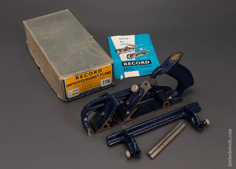 Record No. 778 Rabbet Plane Nearly New In Box - 119528 1