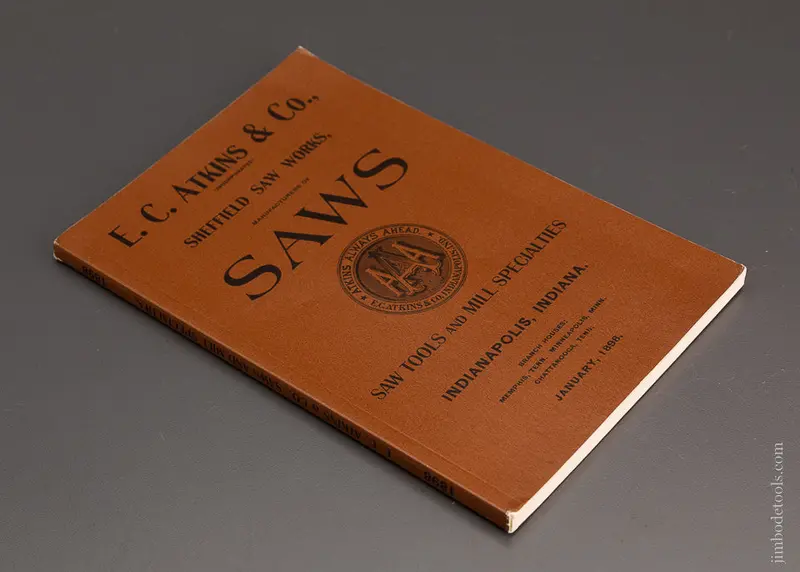 Reprint 1898 Catalog E.C. Atkins Saws - 103523 1