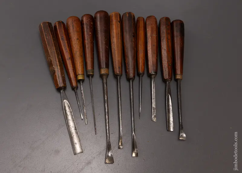 Set Of 11 Addis Carving Chisels Gouges - 108085 1