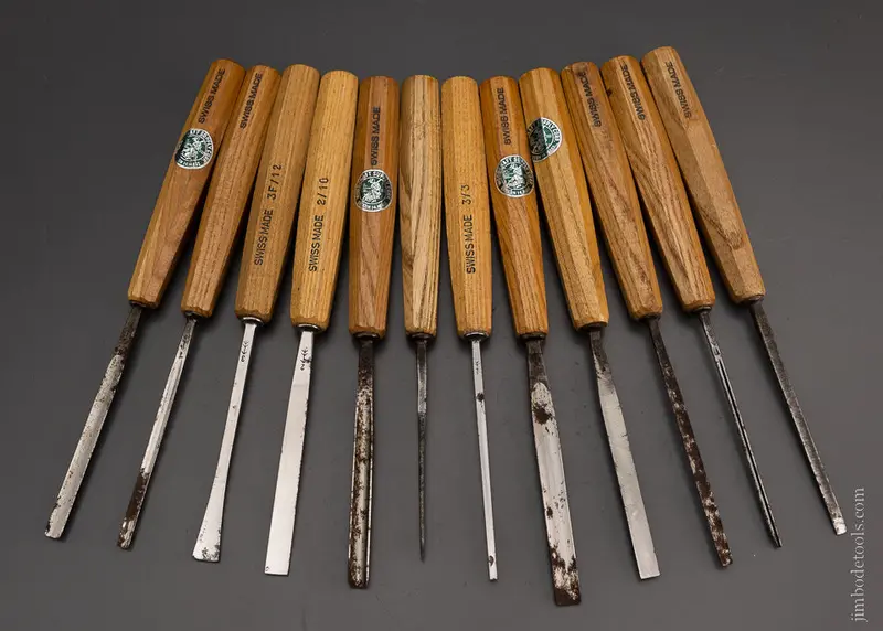 Set Of 12 Pfeil Swiss Made Carving Chisels - 104929 1