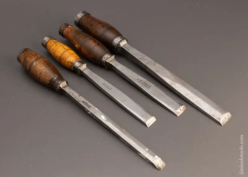 Set Of 4 Heavy Dutch Mortise Chisels By Ferdin Rubens - 113885 1