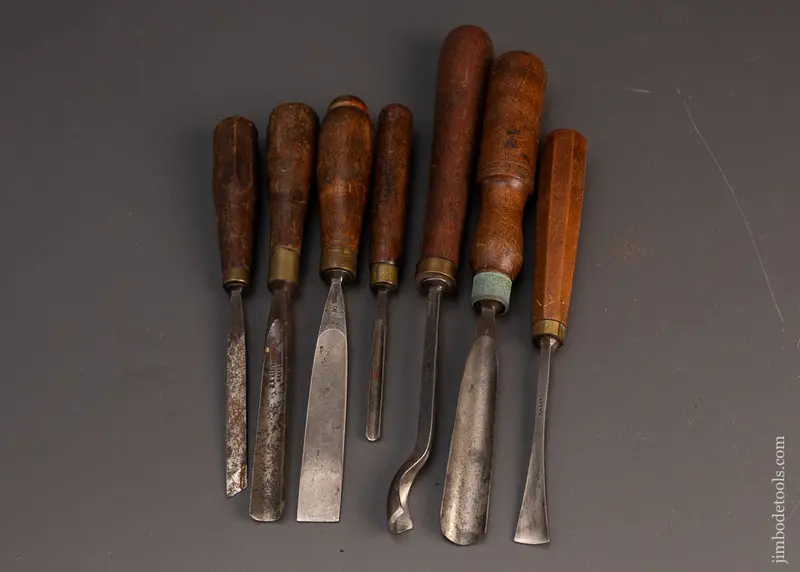 Set Of 7 Addis Carving Chisels - 119262 1