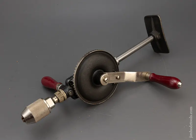 Spectacular Near Mint Yankee No. 1455 Multi-Speed Heavy Duty Hand Drill With Decal - 115941 - 1