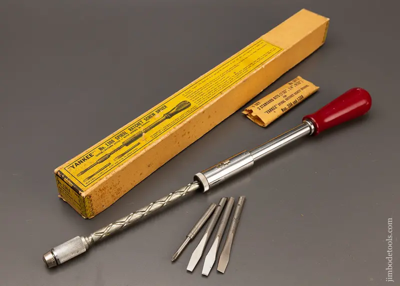 Stanley No. 131A Drill With 4 Bits Mint In Original Box - 110813 1