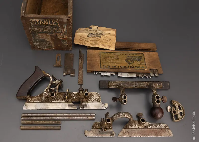 Stanley No. 45 Combination Plow Plane In Box - 105094 1