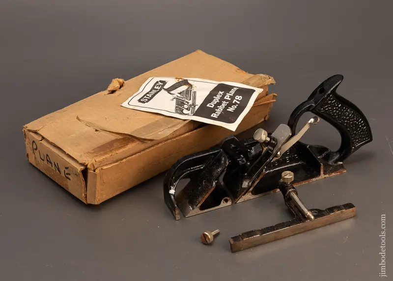 Stanley No. 78 Duplex, Rabbet, And Filletster Plane 100% Complete In Original Box - 118941 1