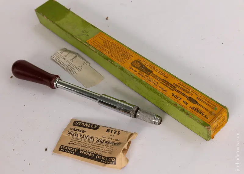 Stanley Yankee No. 130A Screwdriver Mint In Box With Bits - 108527 1