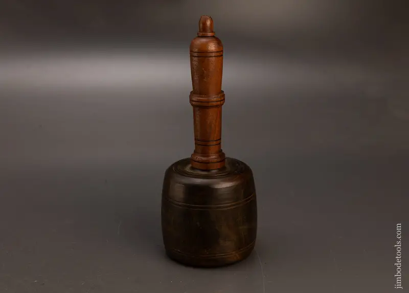 Stunning 1 Pound 10 Ounce Fancy Lignum Vitae English Carving Mallet - 117699 1