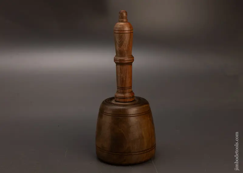 Stunning 1 Pound 12 Ounce Fancy Lignum Vitae English Carving Mallet - 117697 1