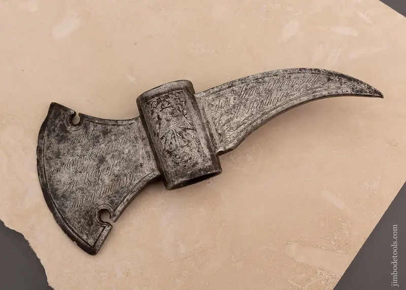 Stunning Engraved & Dated 1889 Fireman’S Axe - Excelsior 101749 - As Of Jan 18 1