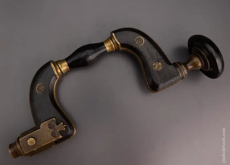Stunning Sims Patent Ebony & Brass Framed Brace By C. Parkin Sheffield - Excelsior 101310 - As Of Dec 14 1