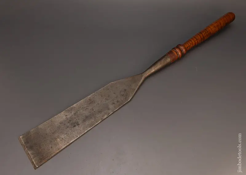 Stunning Tiger Maple Handled 4 Inch Timber Framing Slick - 113573 1