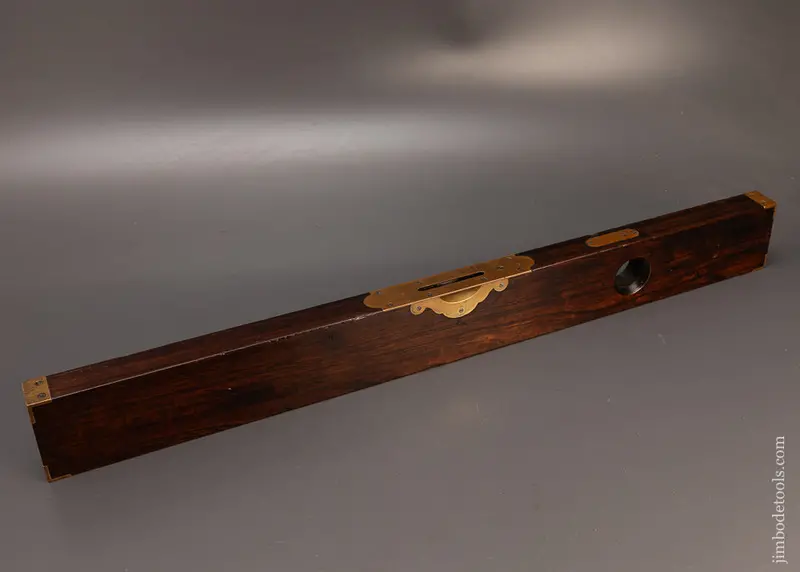 Stunningly Grained Solid Rosewood 30 Inch Stanley No. 11 Plumb & Level - 114326 1
