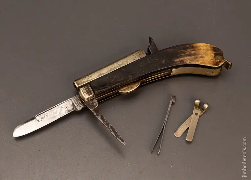 Very Rare George Wolstenholm Sheffield Pistol Knife - Excelsior 120370 - As Of Apr 11 1