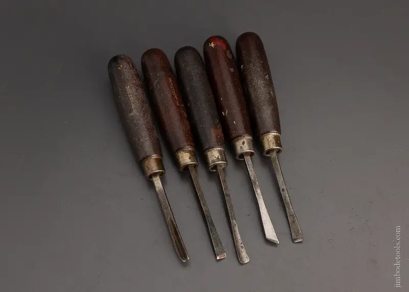 Vintage Brookstone Carving Tools Set Of 5 - 104213 1