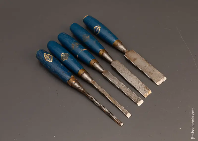 Whitmore Sheffield Set Of 5 Square Edge Chisels - 119063 1