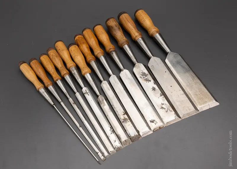 Witherby Made For Union Hardware Samson Complete Set Of 12 Socket Firmer Chisels - 104384 - As Of Sept 10 1