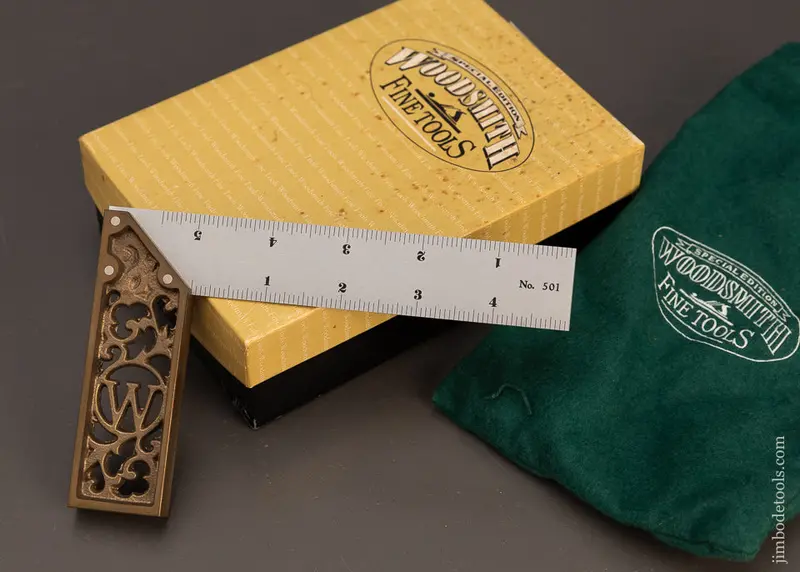 Woodsmith No. 501 Ornate Master Try Square Mint In Box 5 Inch Rare - 120373 1